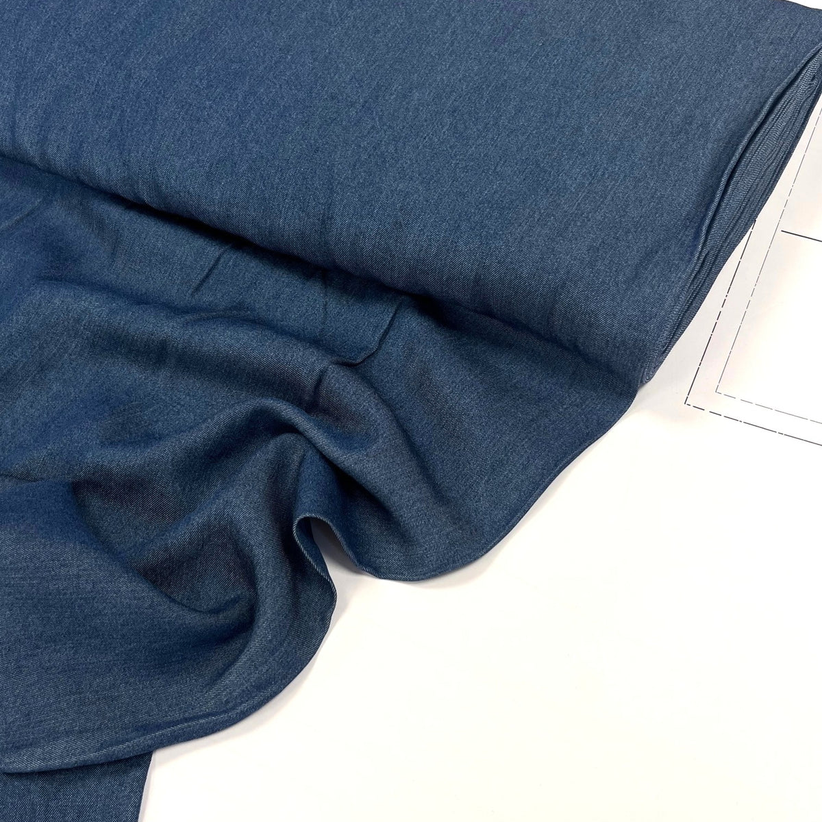 Pants in denim lyocell