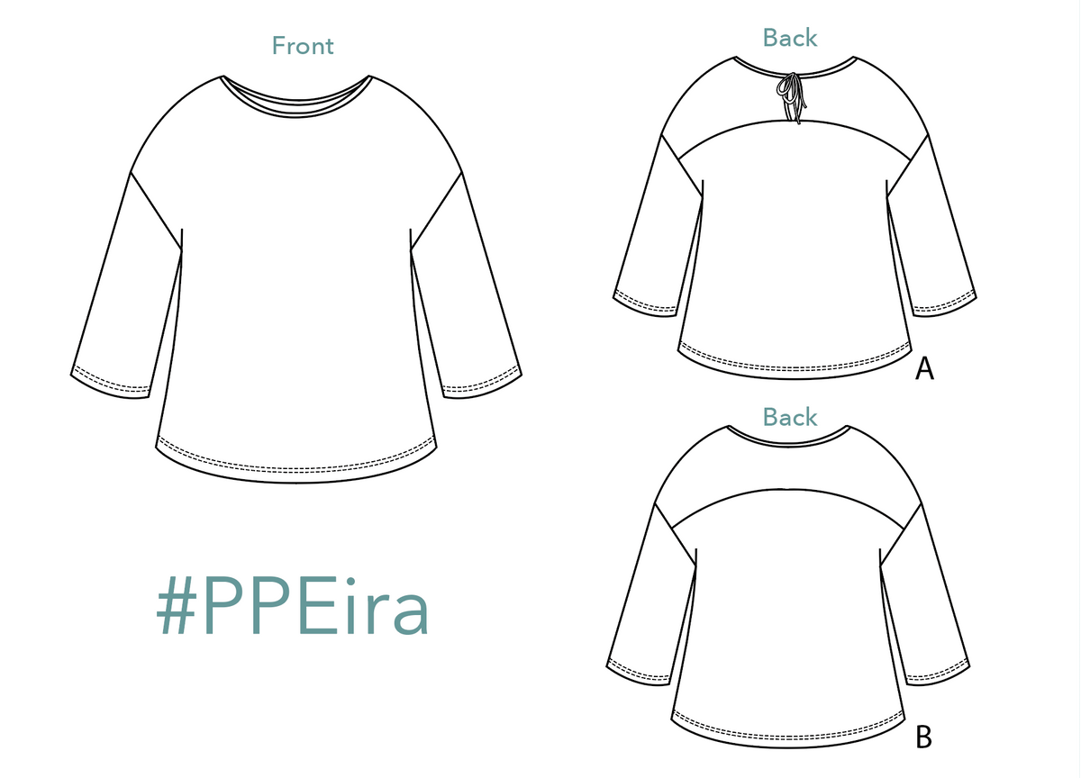 Eira top PDF Pattern - Ploen Patterns