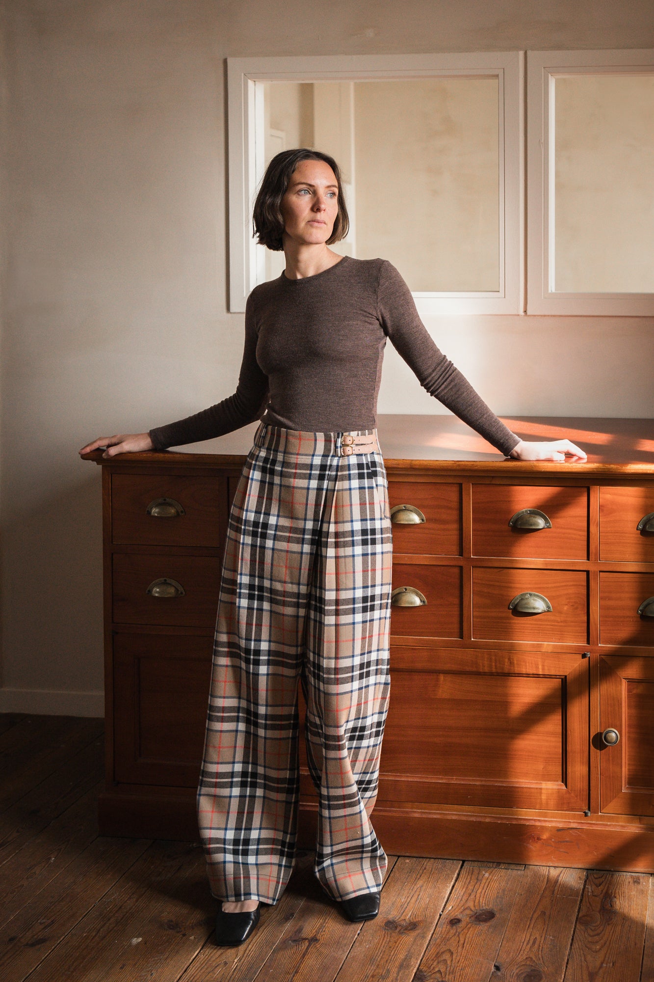 Pantalon tailleur portefeuille Hugo