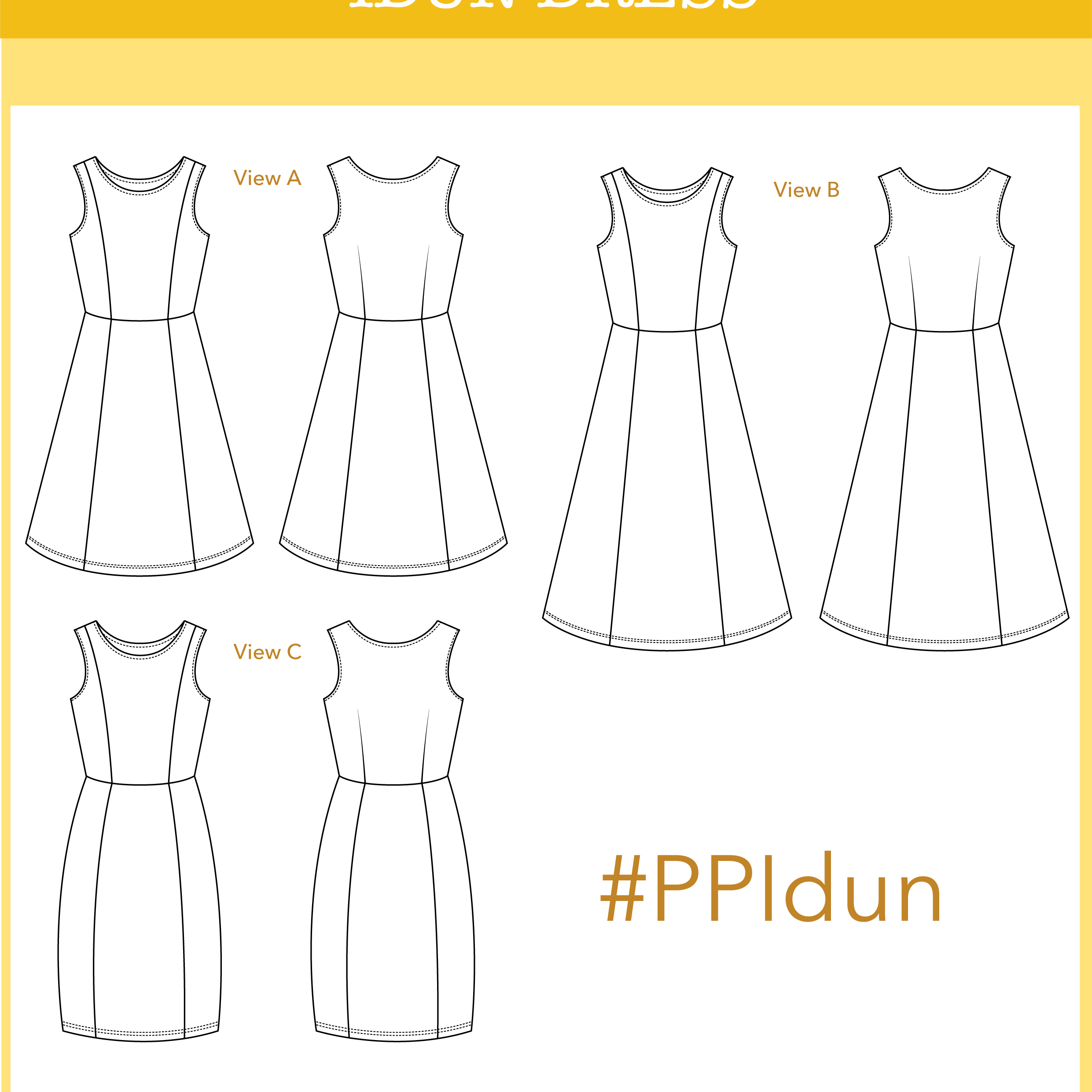 Idun jersey dress - PDF pattern - Ploen Patterns