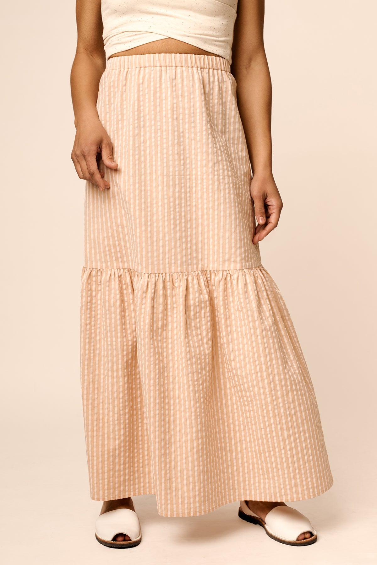 Tered hem skirt sewing pattern