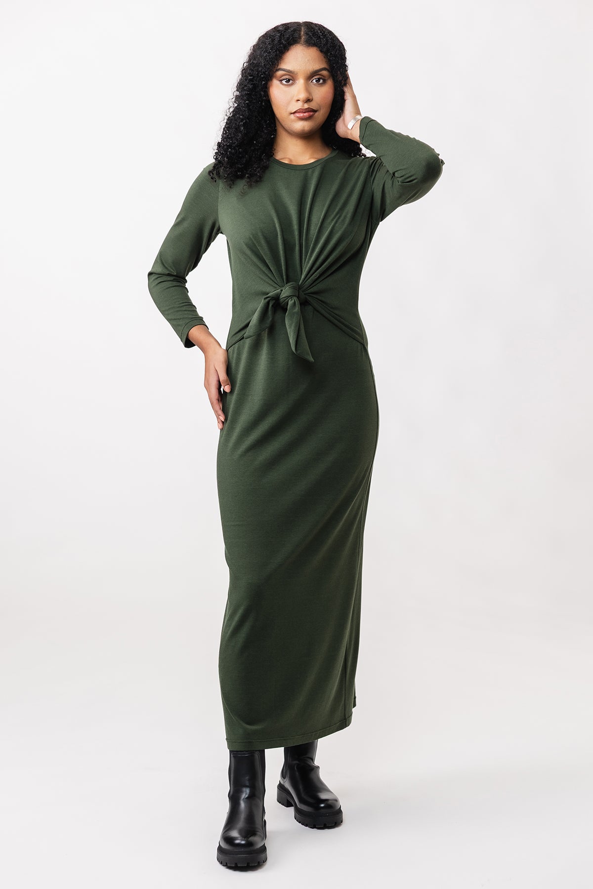 LYYTI tie front mini & maxi dress