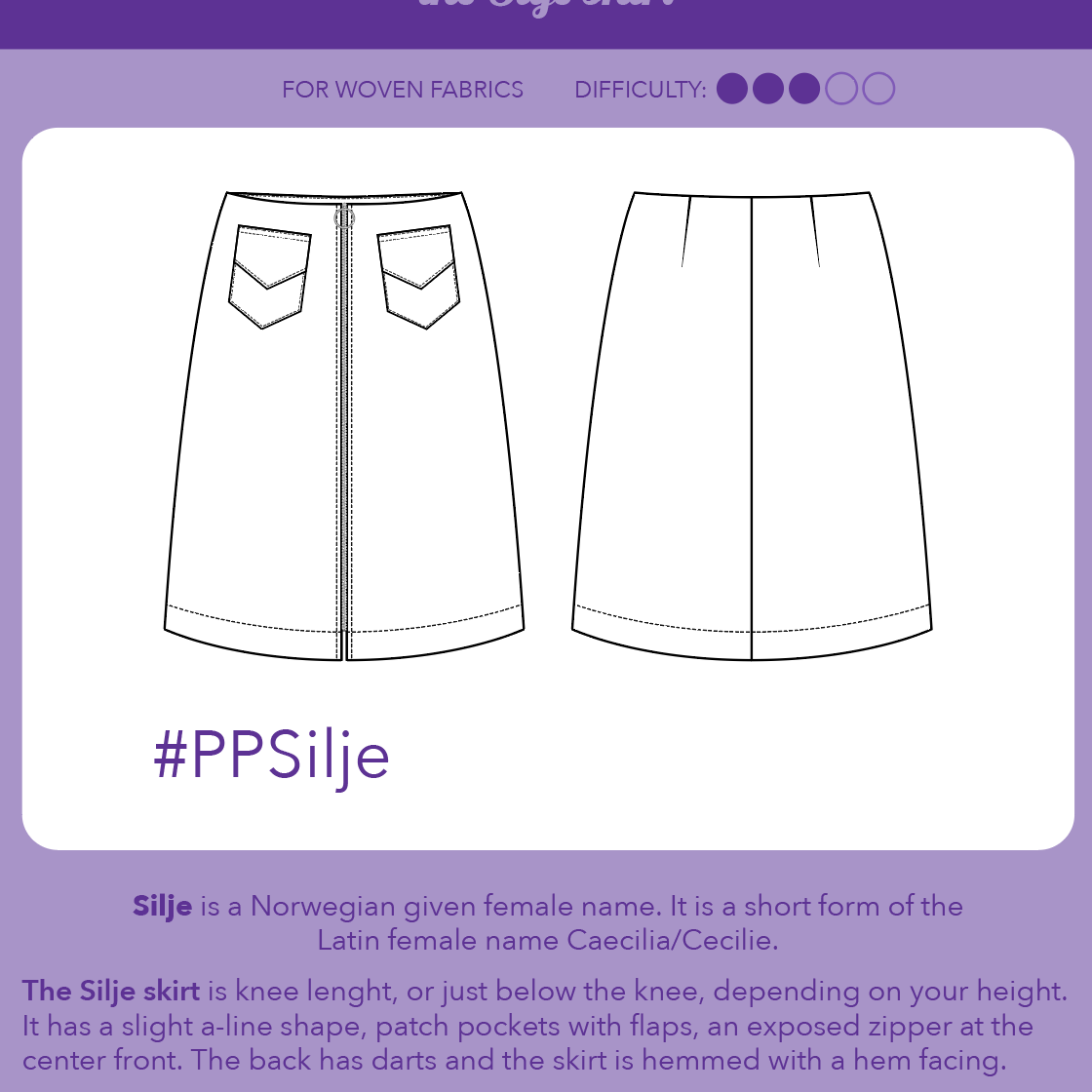 Silje Skirt PDF Pattern