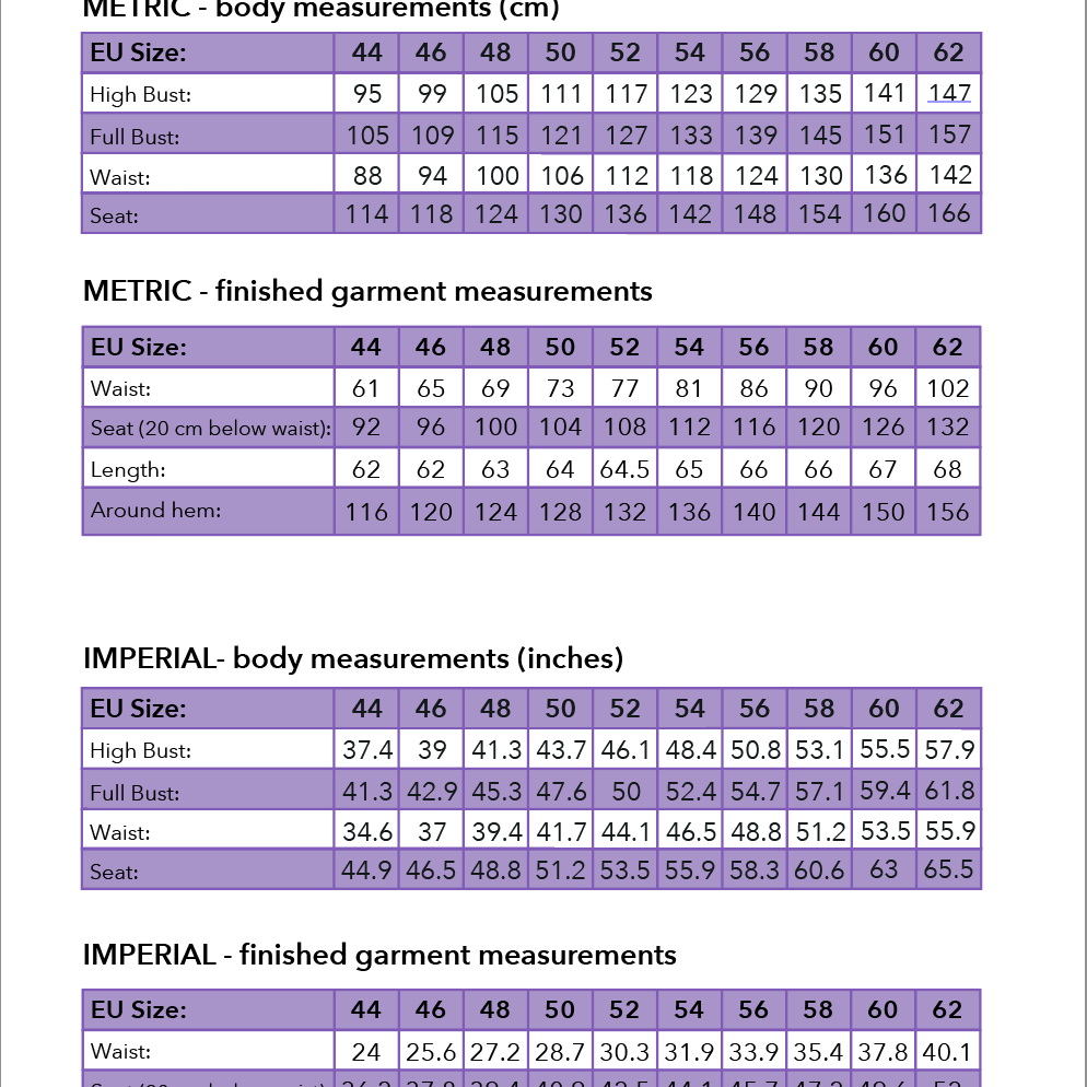 Silje Skirt PDF Pattern