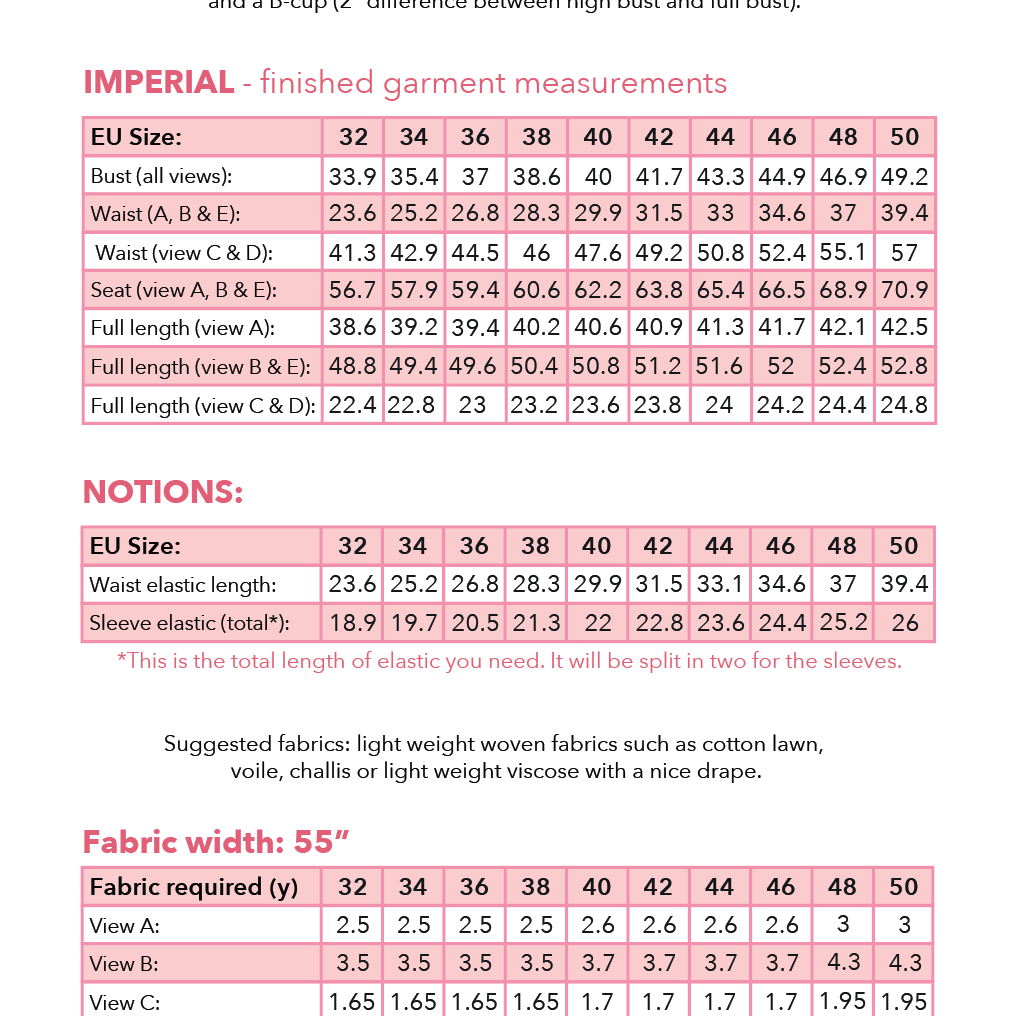 Vera dress & top PDF Pattern