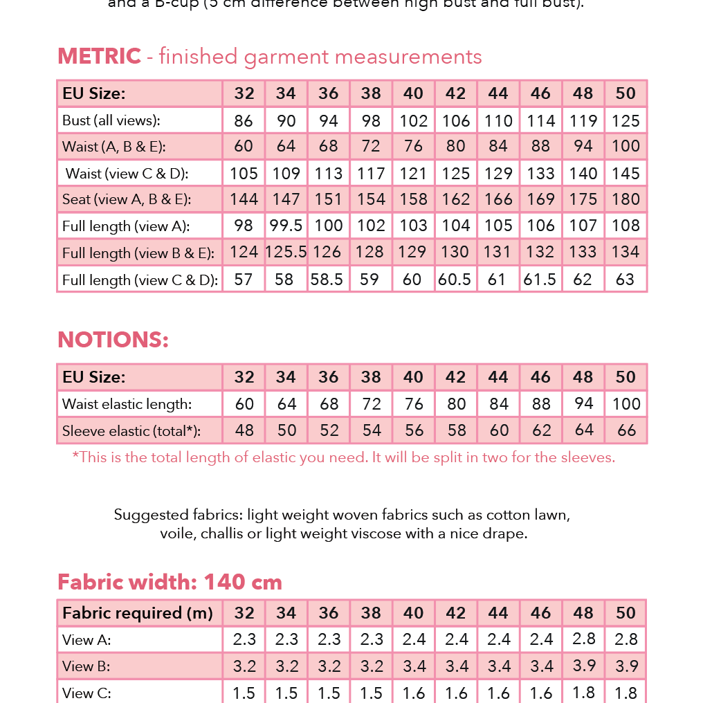 Vera dress & top PDF Pattern