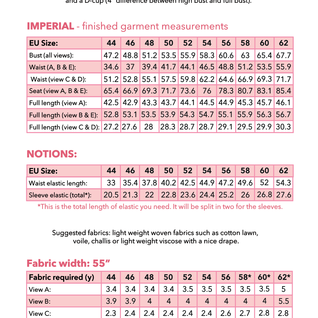 Vera dress & top PDF Pattern