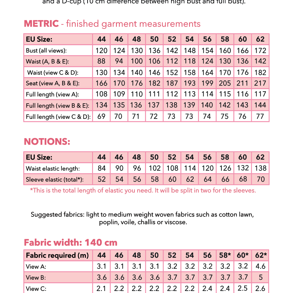 Vera dress & top PDF Pattern