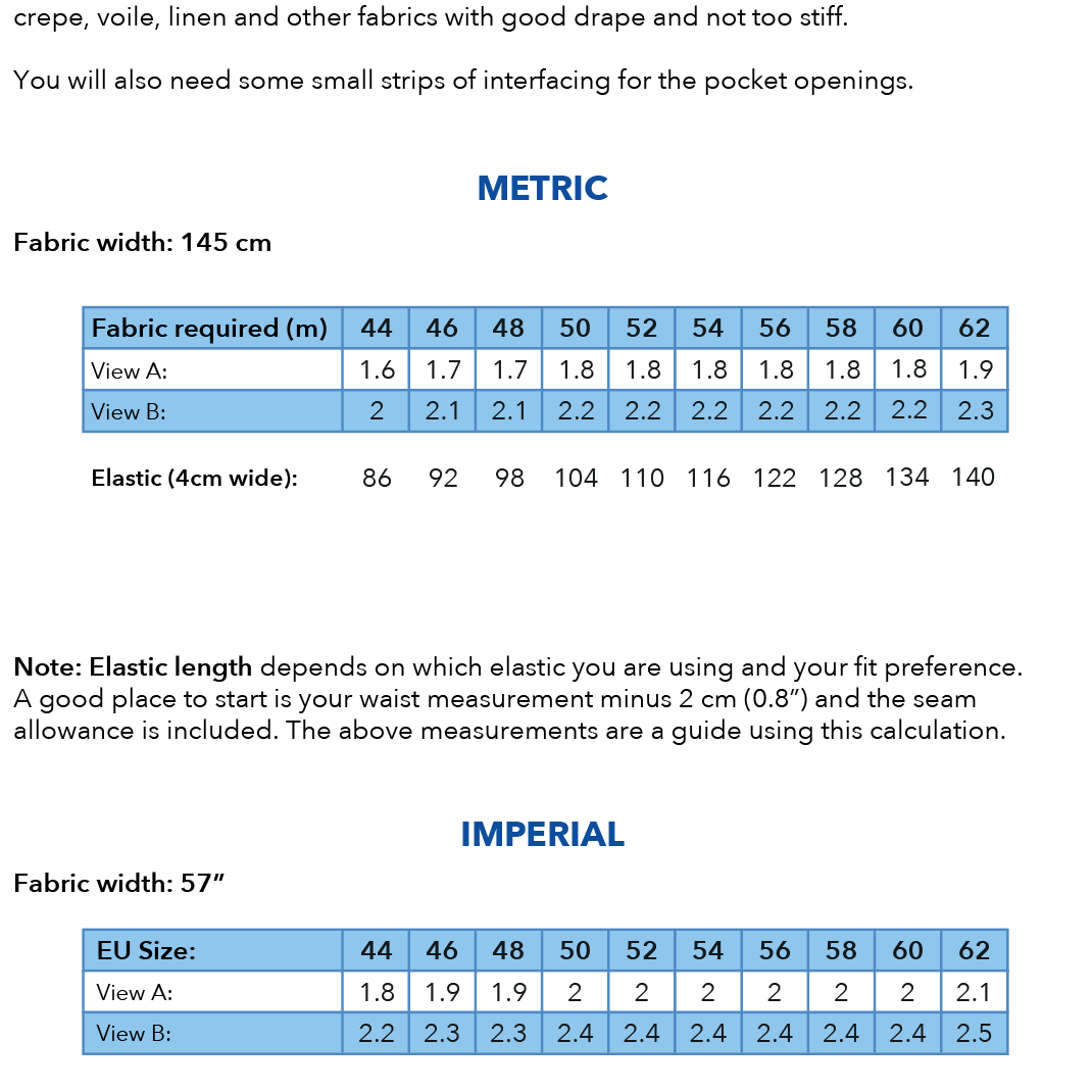 Tyra trousers PDF Pattern