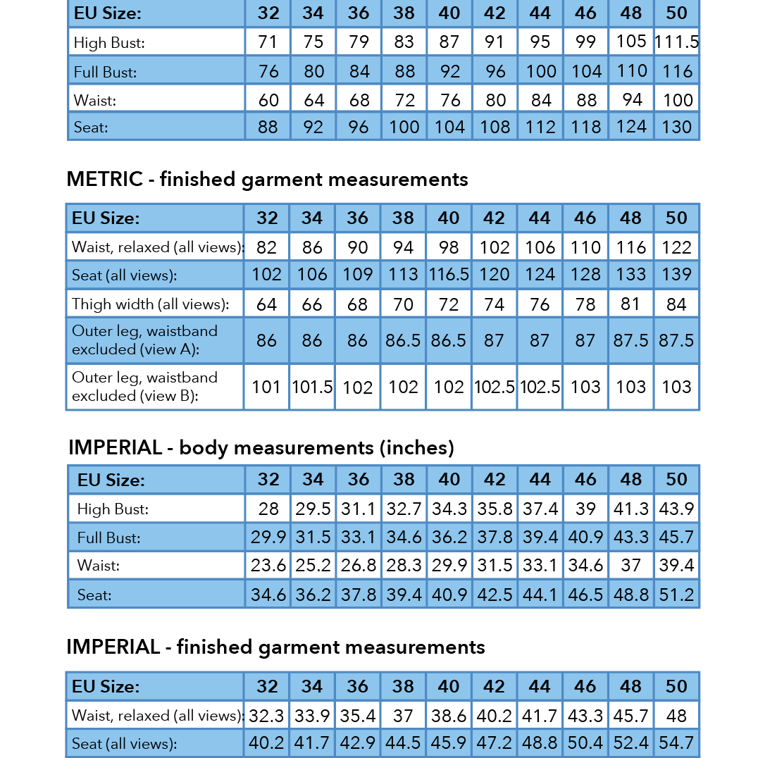Tyra trousers PDF Pattern