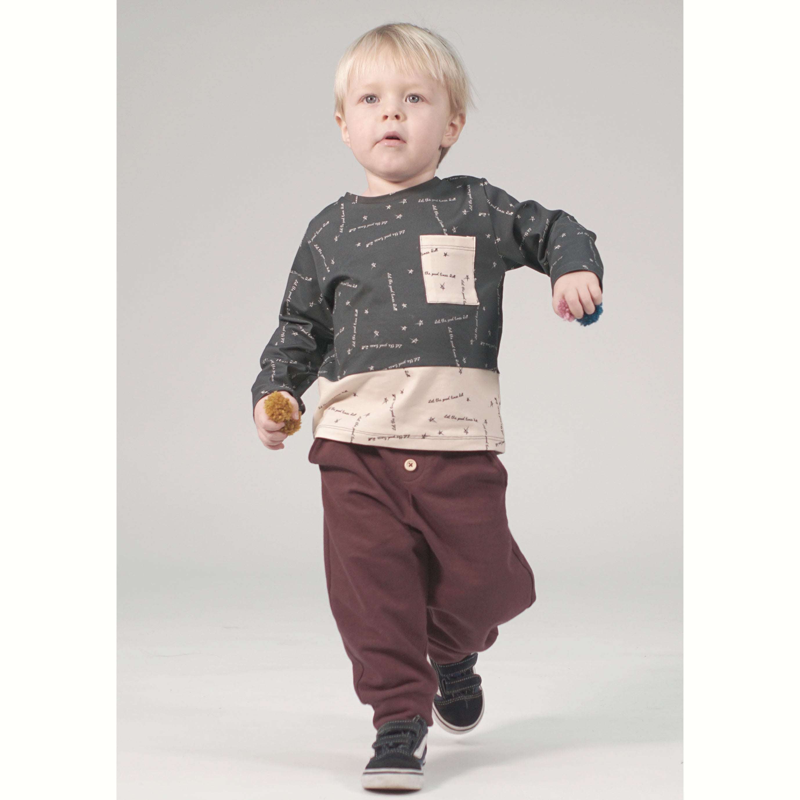 Kids Mix and Match Style Tee, T-Shirt PDF Sewing Pattern