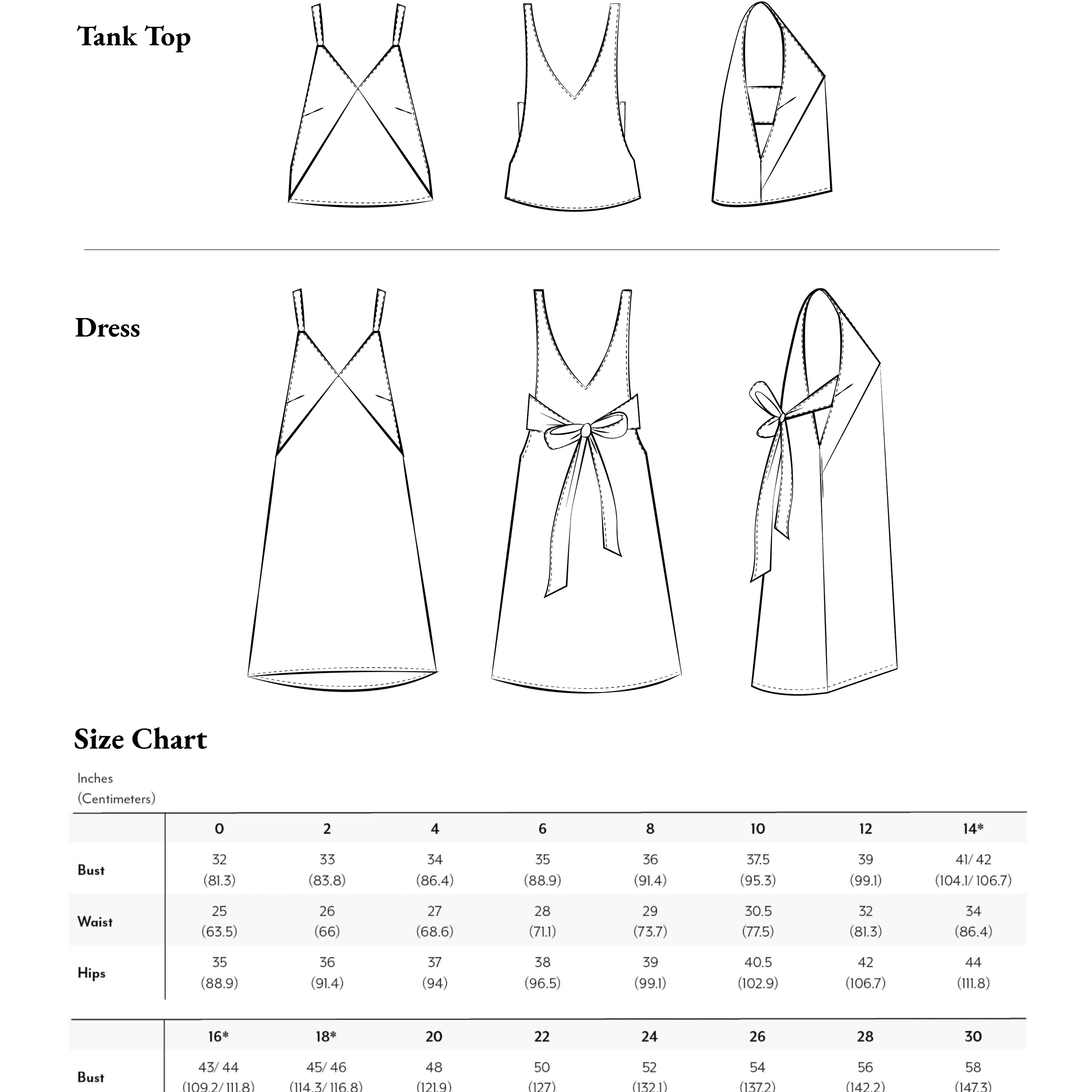 Cedar Dress + Top Pattern