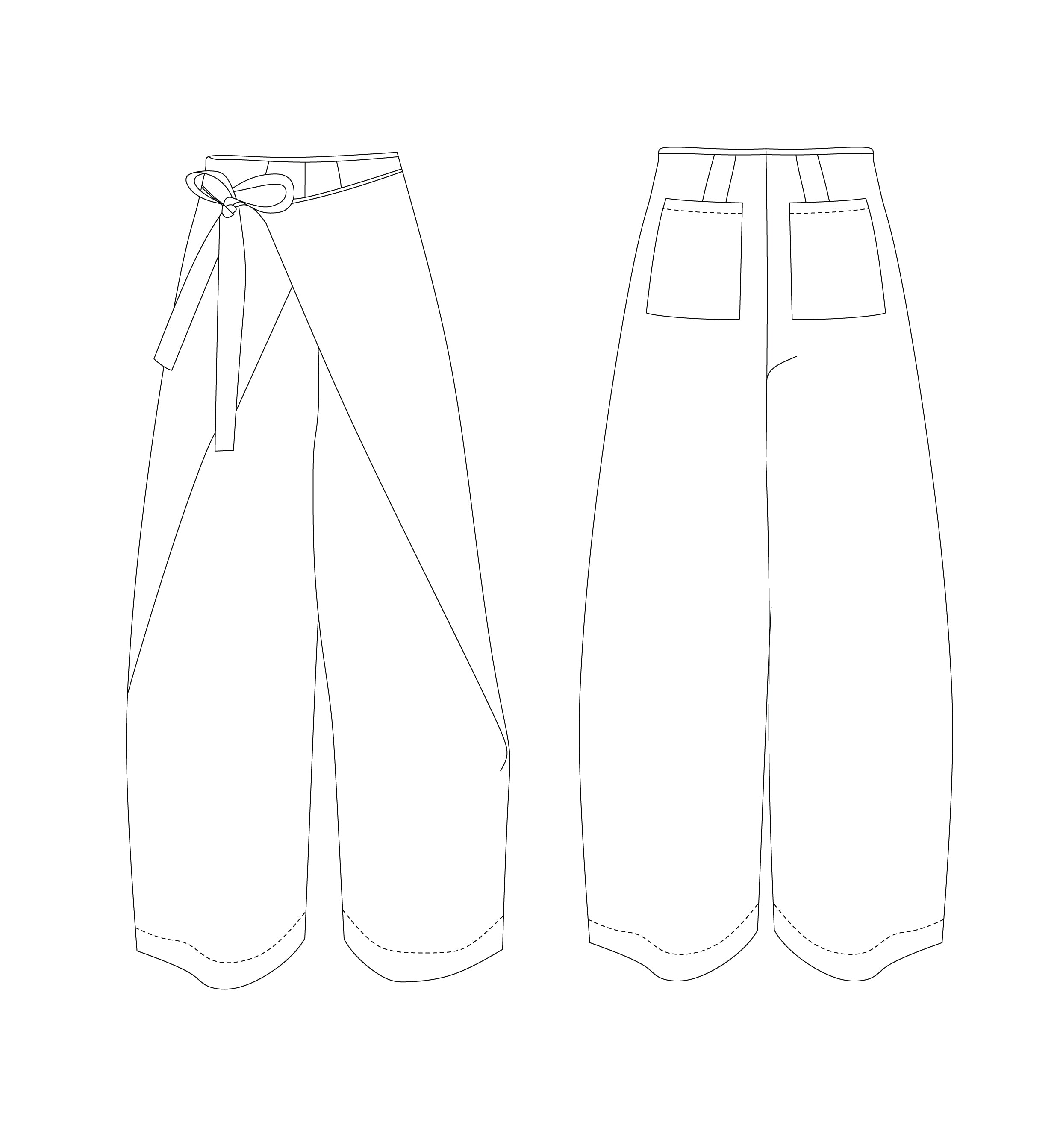 Phen, Pantalon croisé à nouer