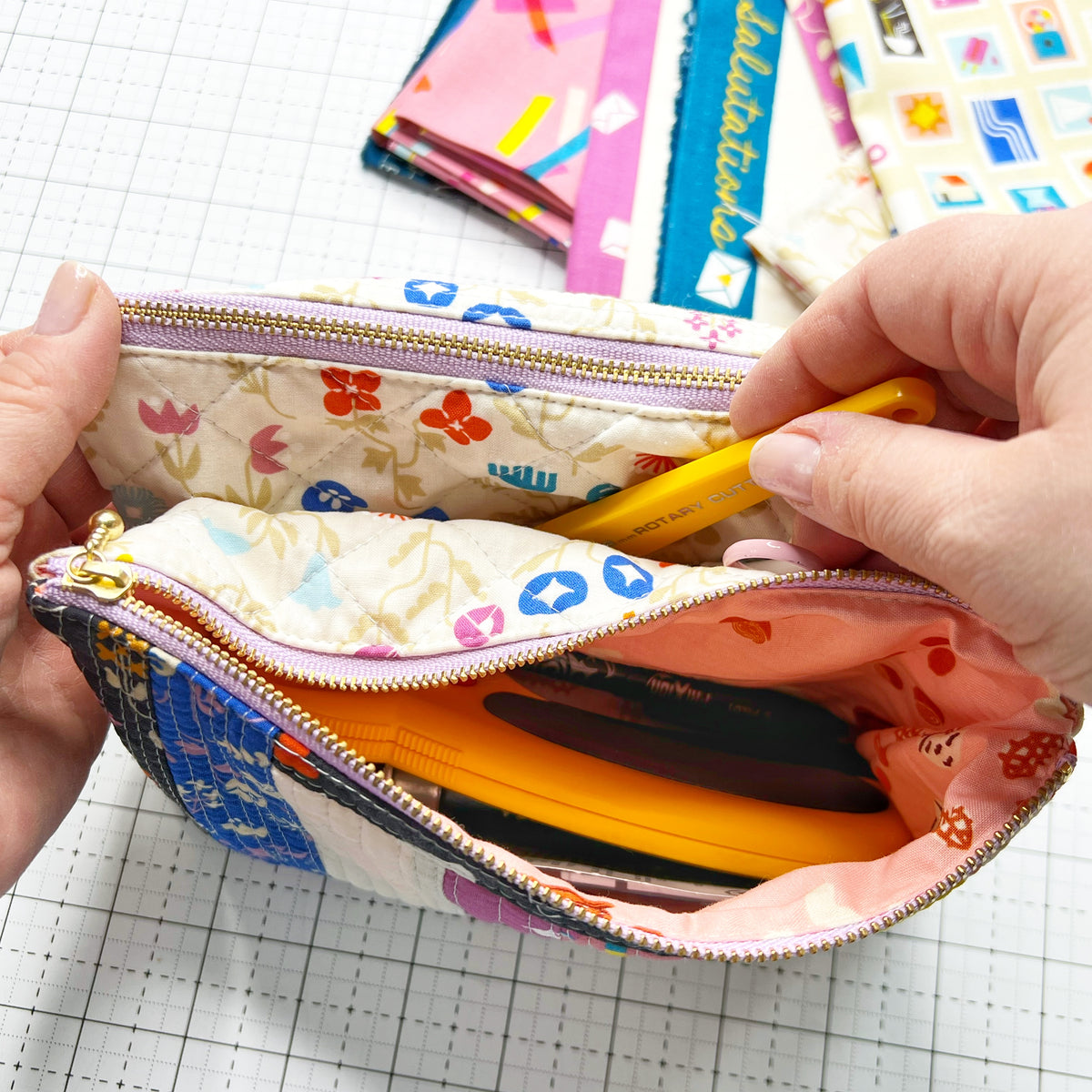 Gemini pouch sewing pattern