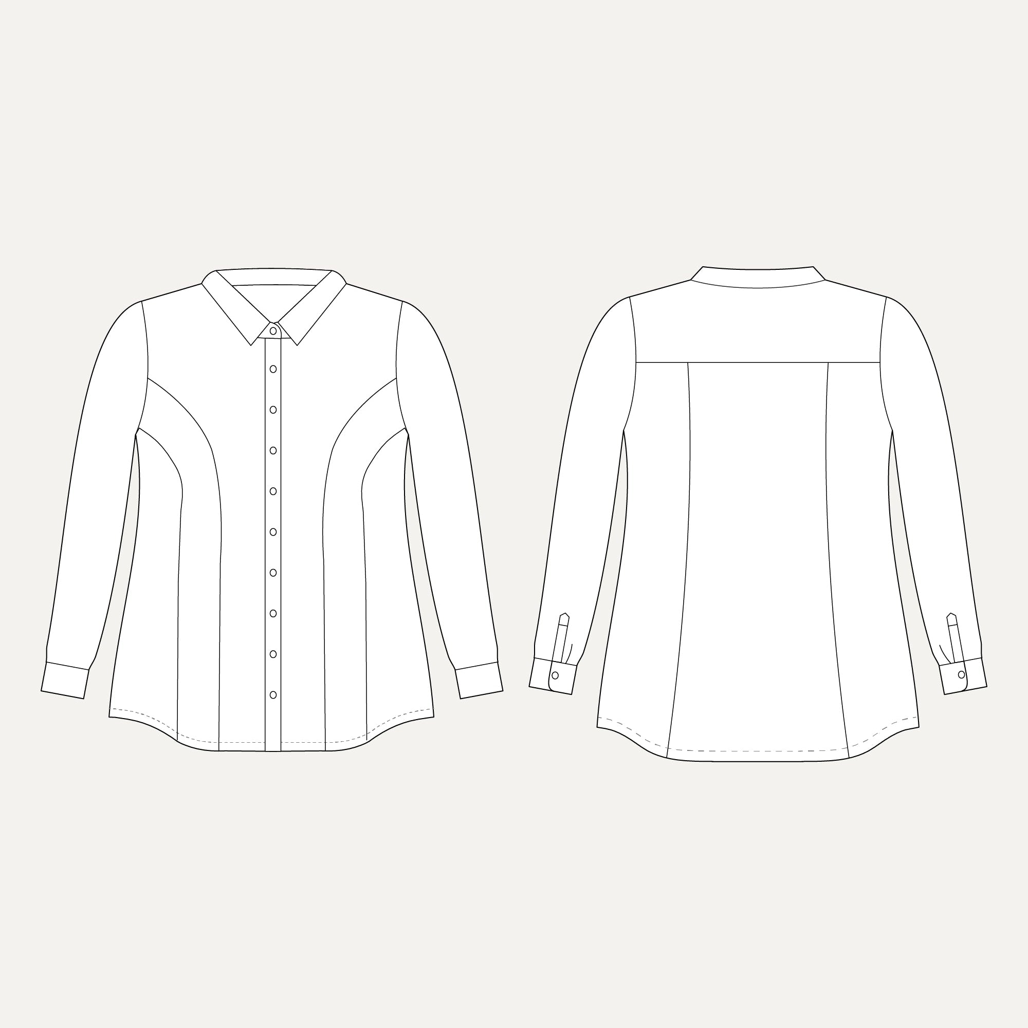 Cashmerette Harrison Shirt PDF pattern