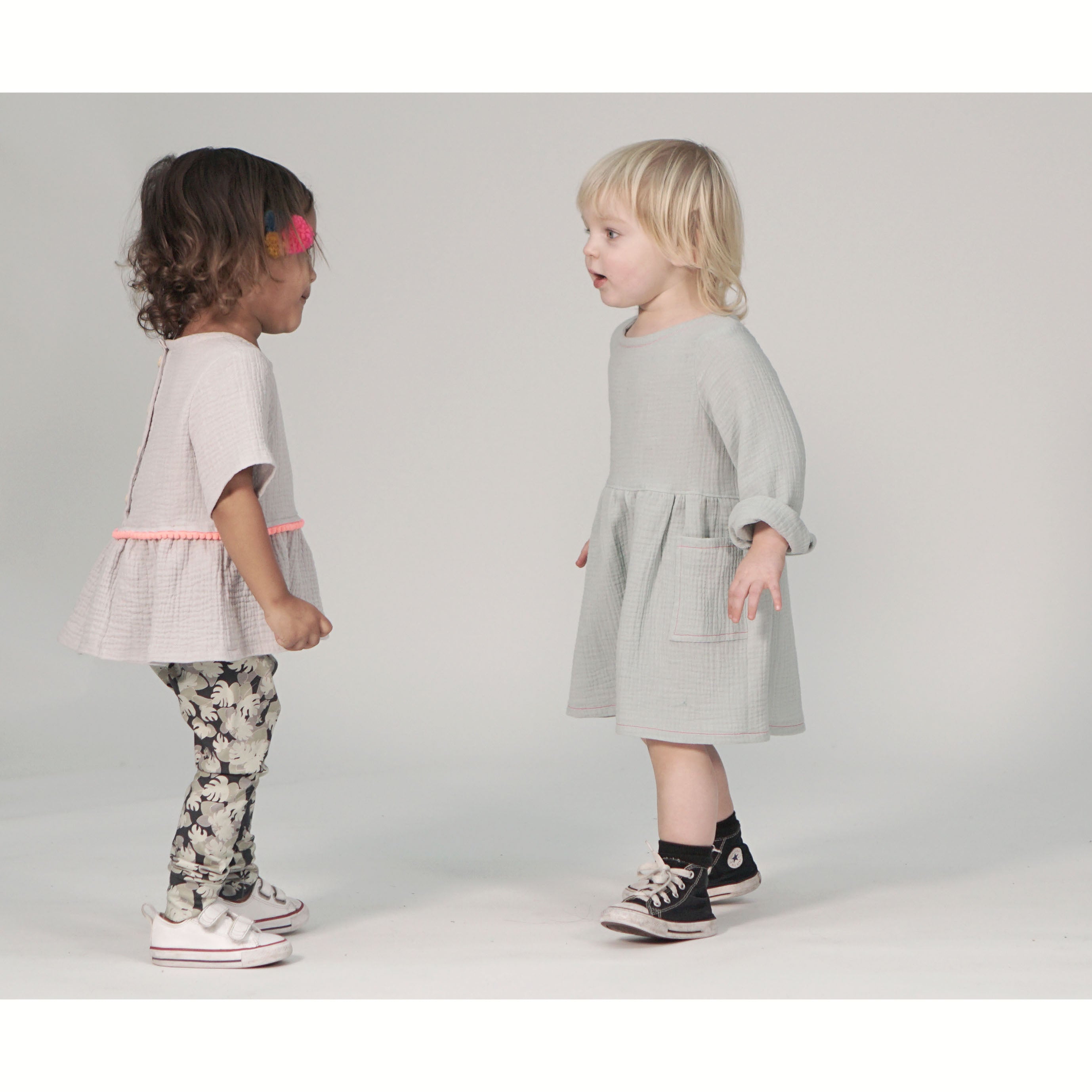 Kids Woven Tunic & Dress PDF Sewing Pattern, Girls aged 1-11 years