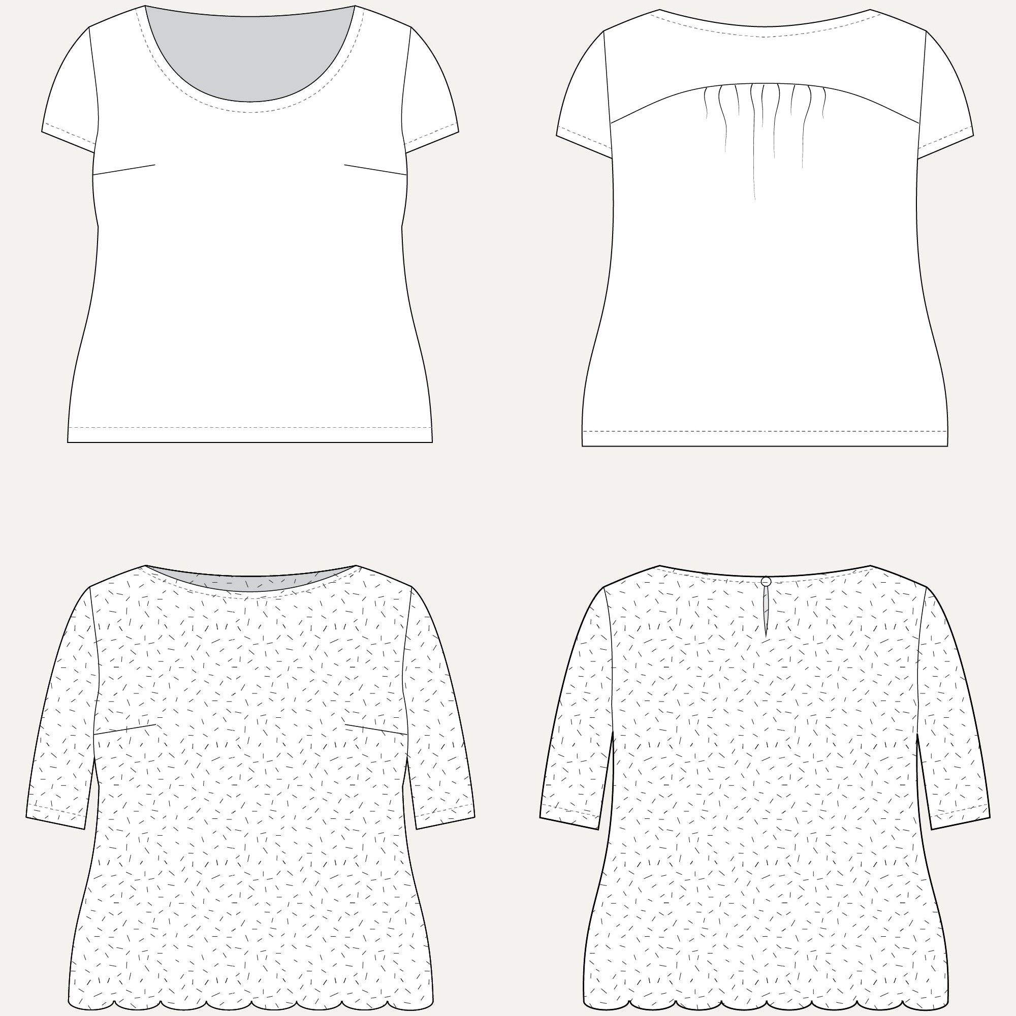 Cashmerette Montrose Top PDF pattern