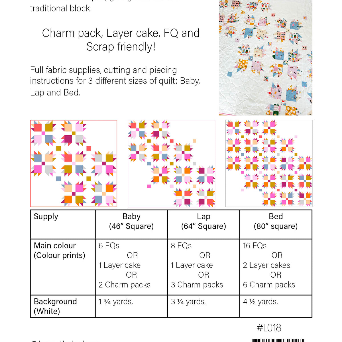 Paw Tracks Quilt Pattern