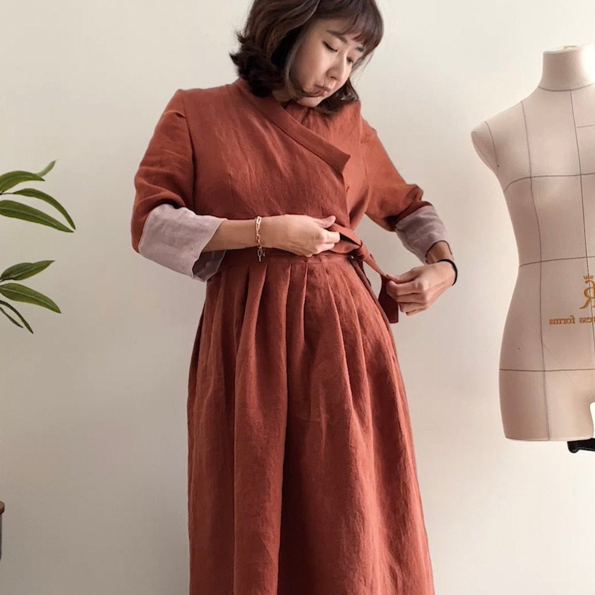 PDF Hanbok Wrap Dress Pattern - Sewing Therapy