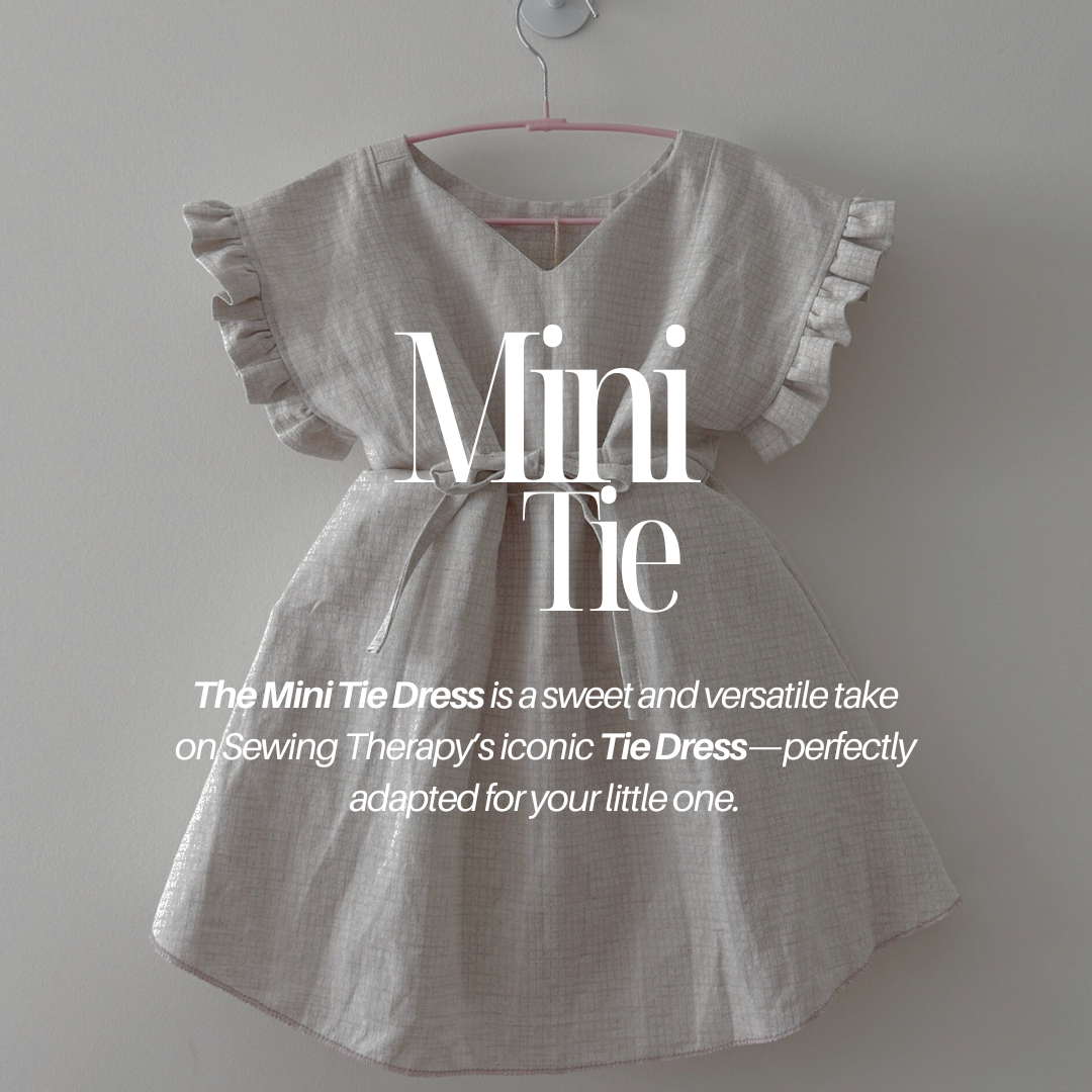 PDF Mini Tie Dress Pattern for Ages 1 – 12 (Sizes 80–150 cm) | Sewing Therapy