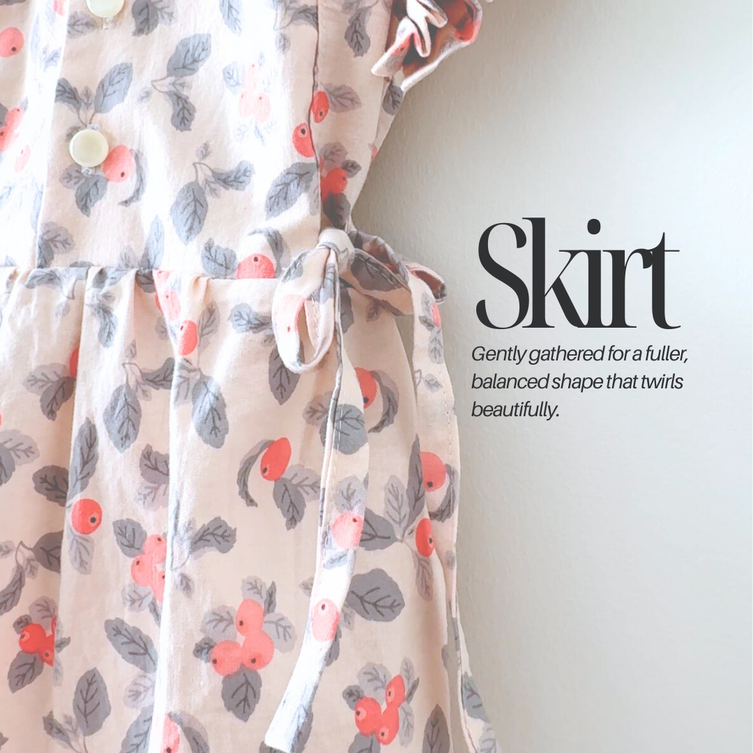 PDF Mini Tie Dress Pattern for Ages 1 – 12 (Sizes 80–150 cm) | Sewing Therapy