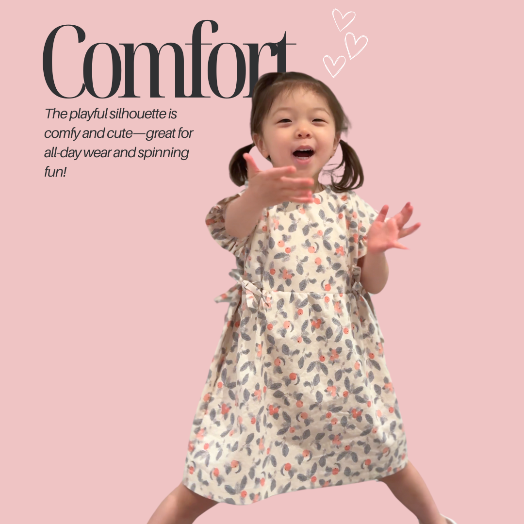 PDF Mini Tie Dress Pattern for Ages 1 – 12 (Sizes 80–150 cm) | Sewing Therapy