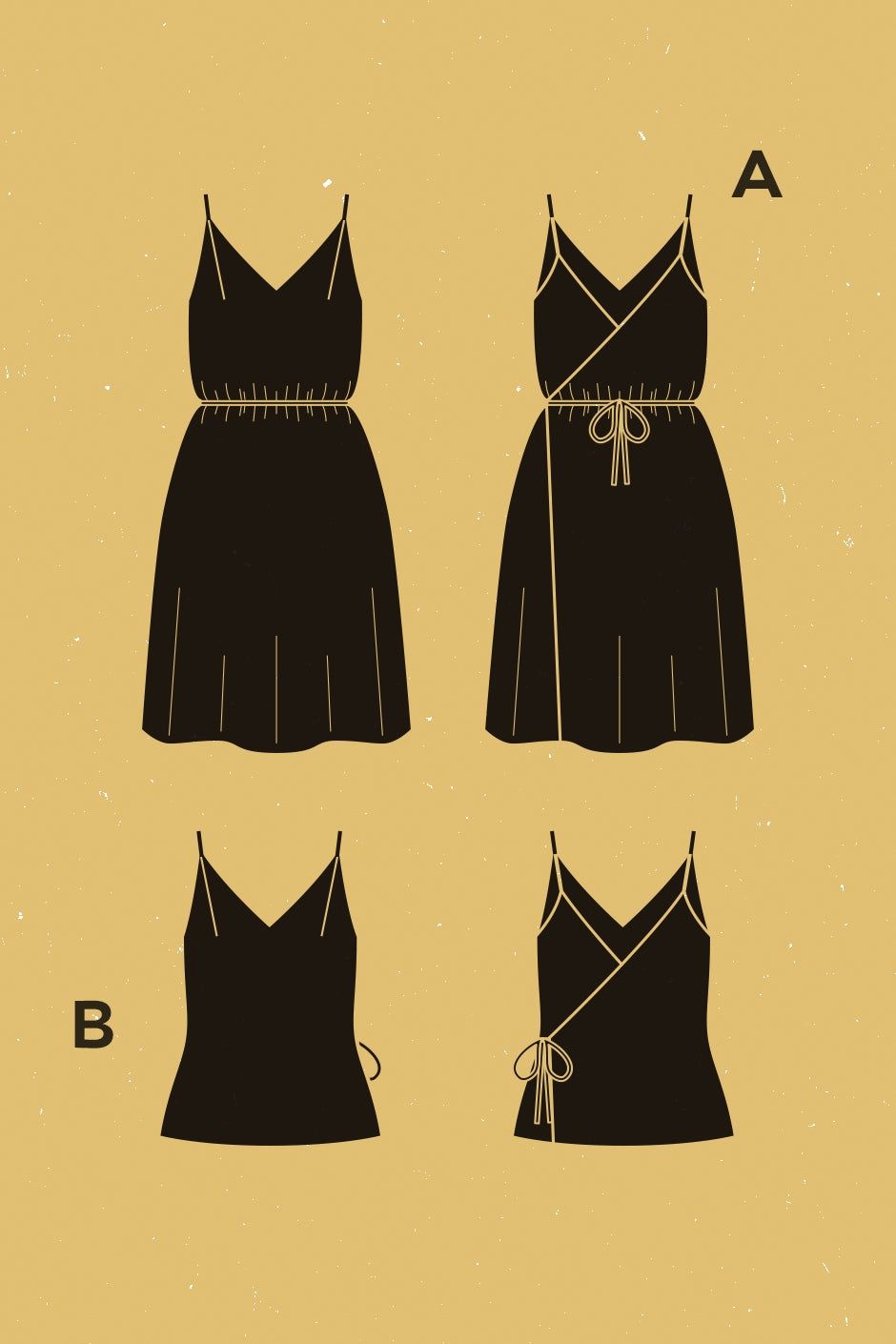 Pensée Dress + Top Pattern Pattern