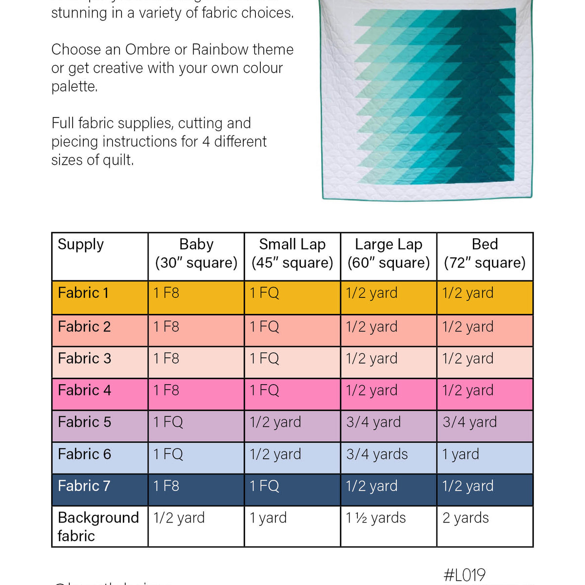 Ripple Quilt Pattern