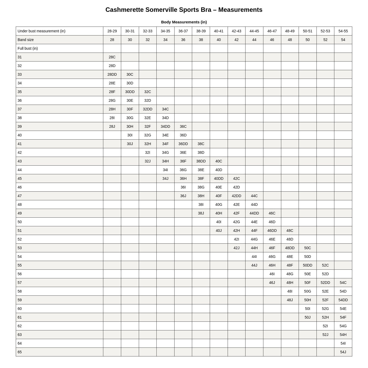 Cashmerette Somerville Sports Bra PDF pattern