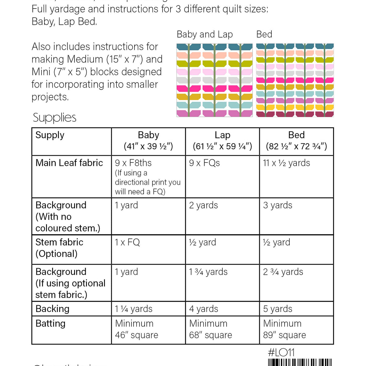 Sprout Quilt pattern