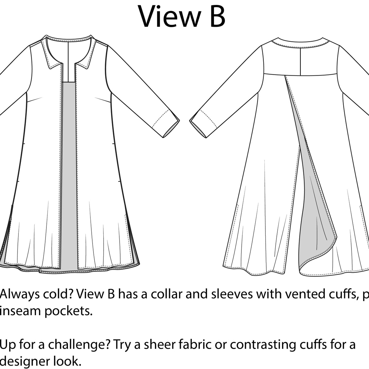 Style Falcon Daring Duster Digital Sewing Pattern