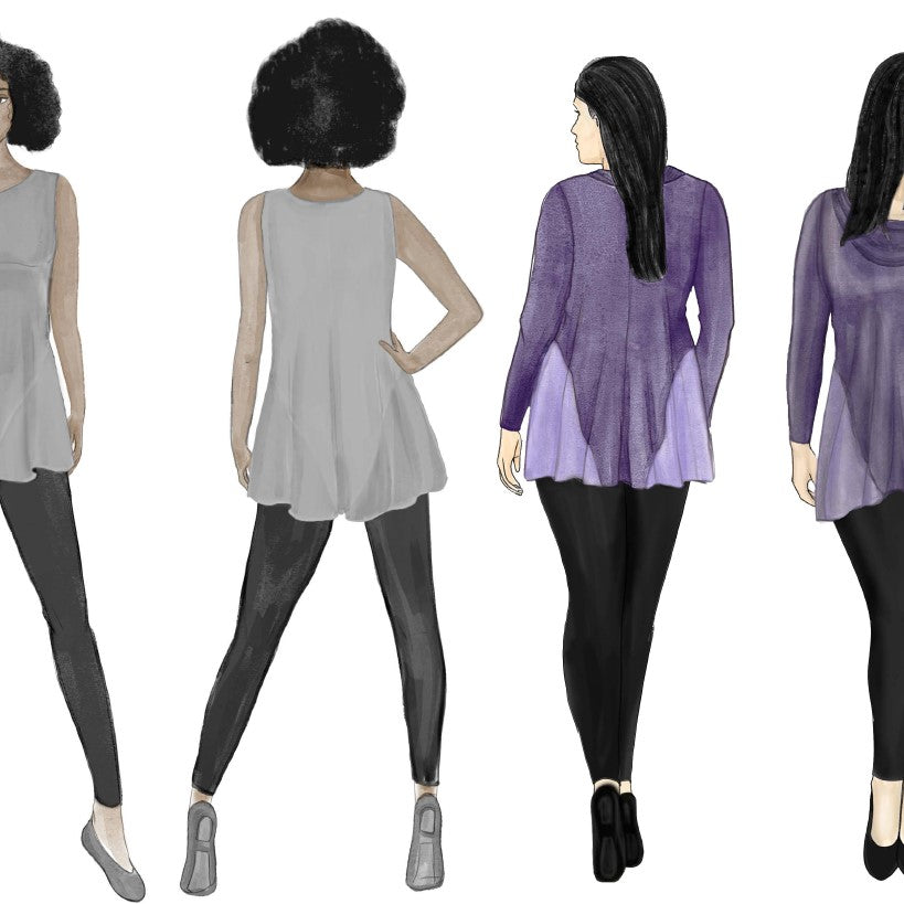 Style Falcon Gorgeous Godet Top Digital Sewing Pattern