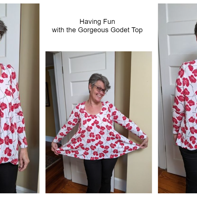 Style Falcon Gorgeous Godet Top Digital Sewing Pattern