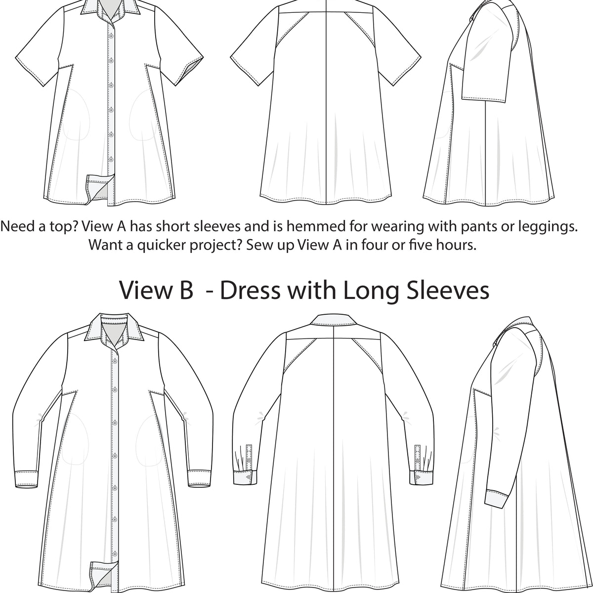Style Falcon Make a Point Dress Digital Sewing Pattern