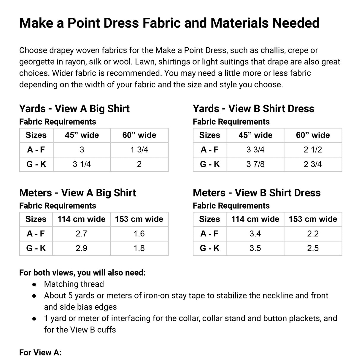Style Falcon Make a Point Dress Digital Sewing Pattern