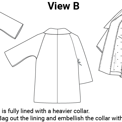 Style Falcon Positive Space Jacket Digital Sewing Pattern