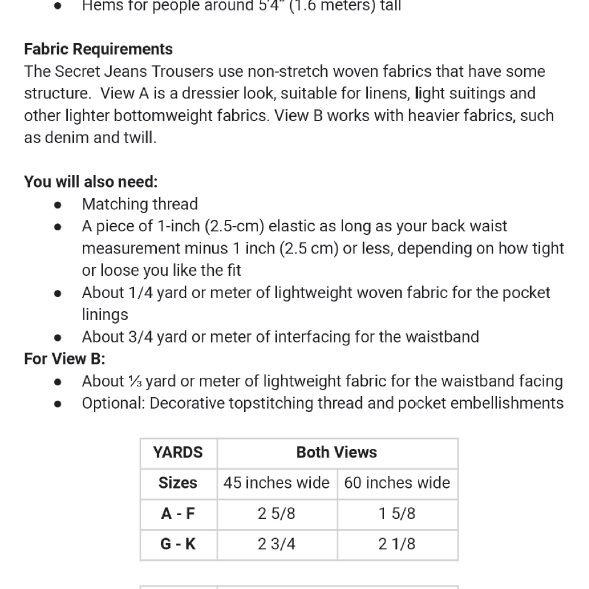 Style Falcon Secret Jeans Trousers Digital Sewing Pattern