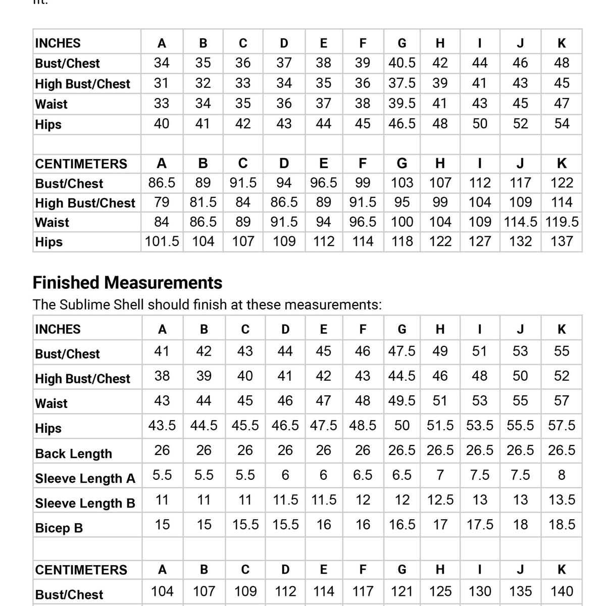 Style Falcon Sublime Shell Digital Sewing Pattern