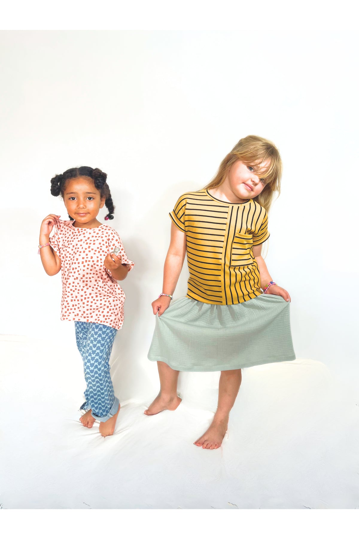 Kids Slouchy Tee Pack PDF Sewing Pattern - 1-11 years
