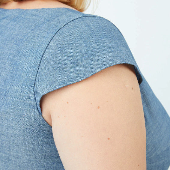 This dress is the Upton Dress & Skirt sewing pattern from Cashmerette.