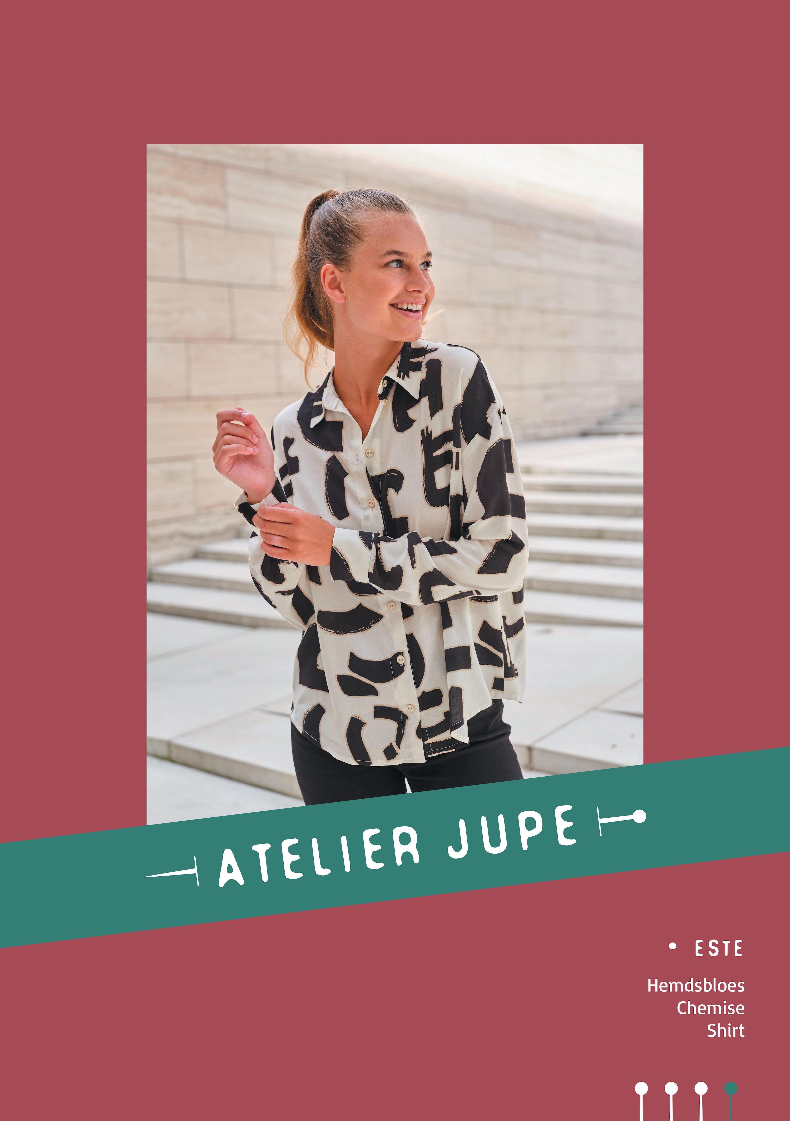 Atelier Jupe Patterns-Este Shirt-Paper pattern – BeyondThePinkDoor