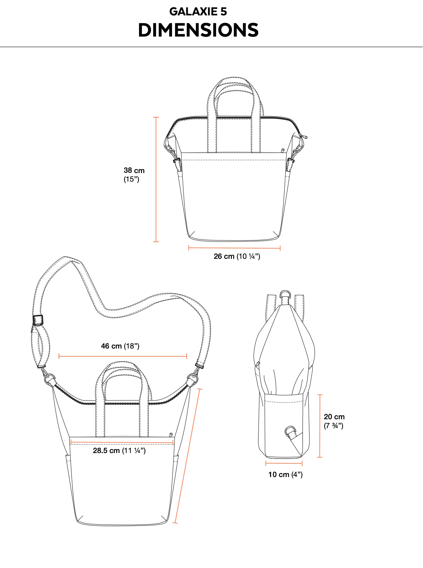 2021 // GALAXIE 5 - 3-in-1 Convertible backpack - Jalie