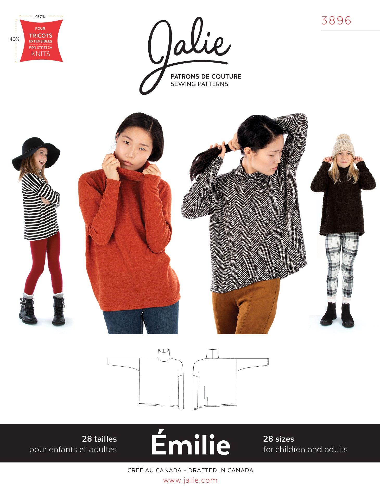 ÉMILIE Sweater 3896 | Jalie | PDF Pattern (free PDF pattern ...