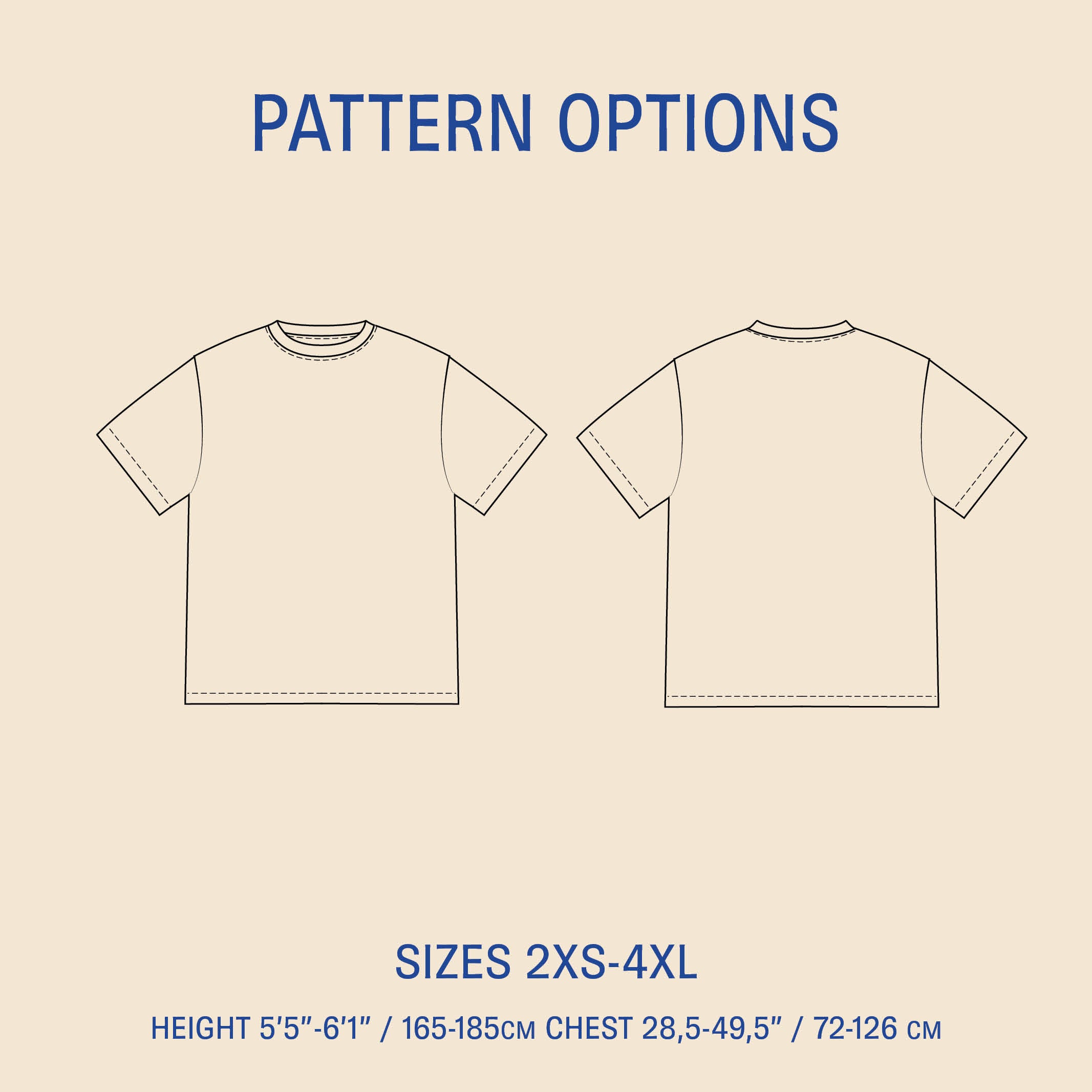 Big T-shirt sewing pattern