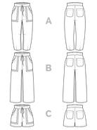 Sepia Pants + Shorts Pattern