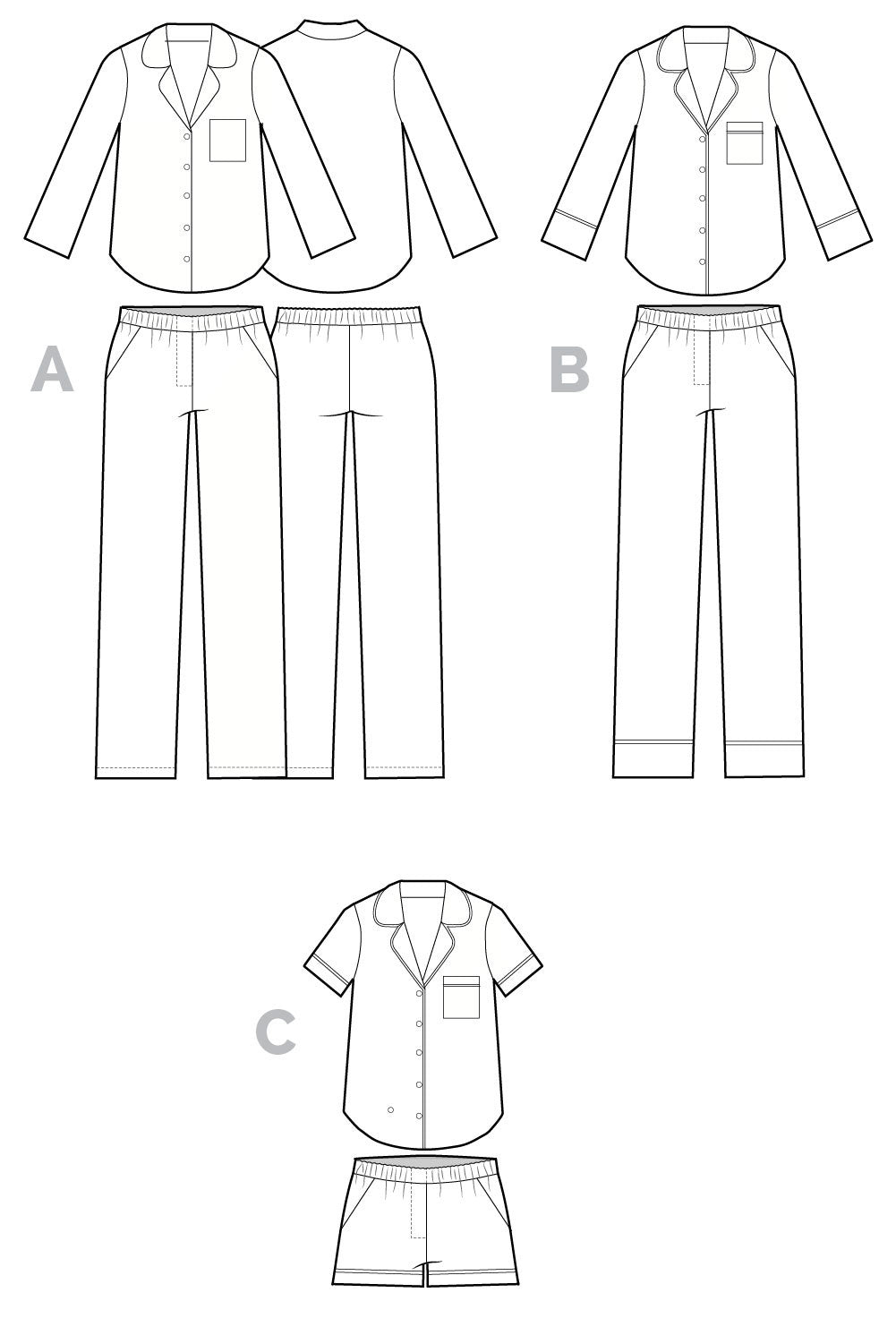 Carolyn Pajamas Pattern