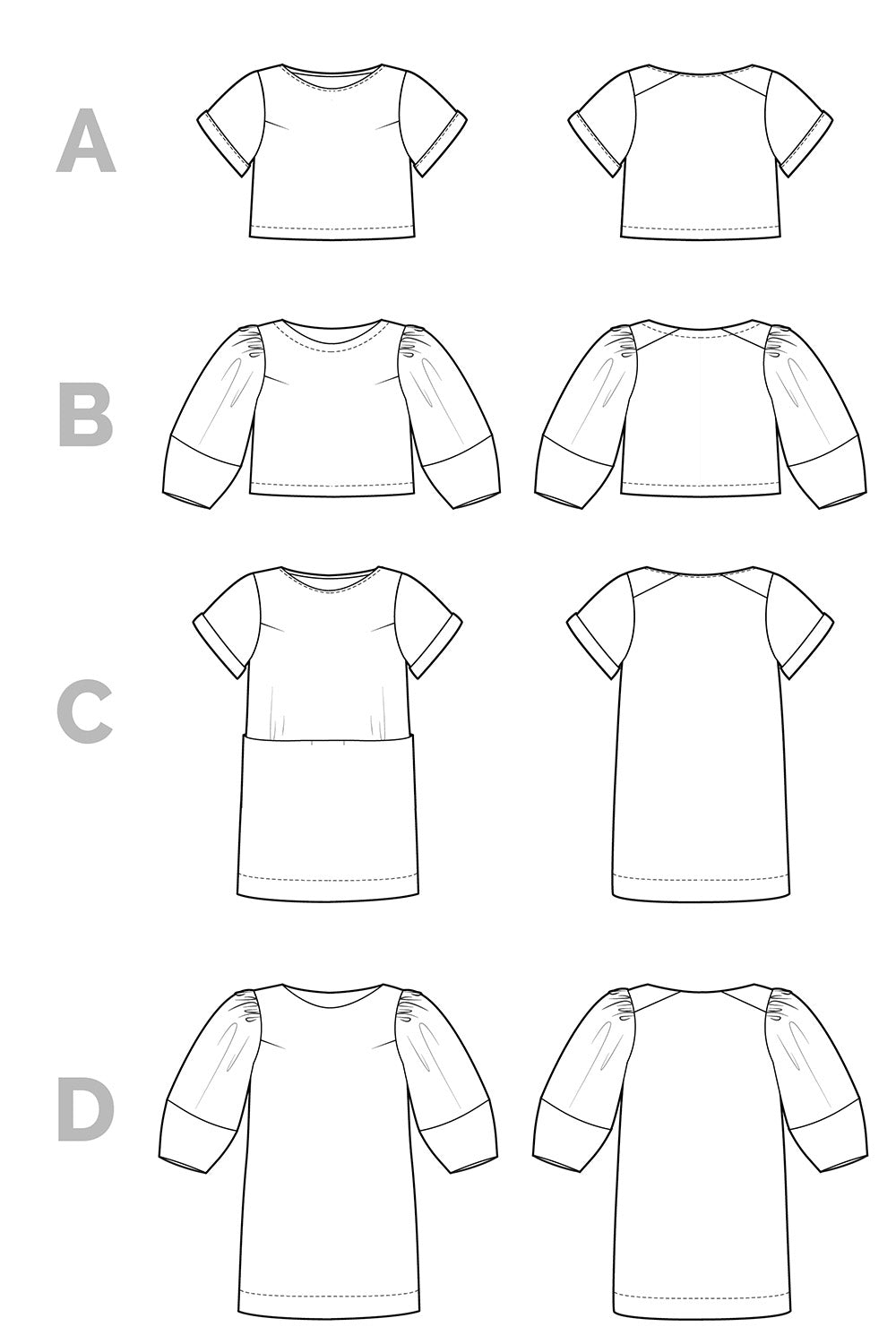 Cielo Top + Dress Pattern