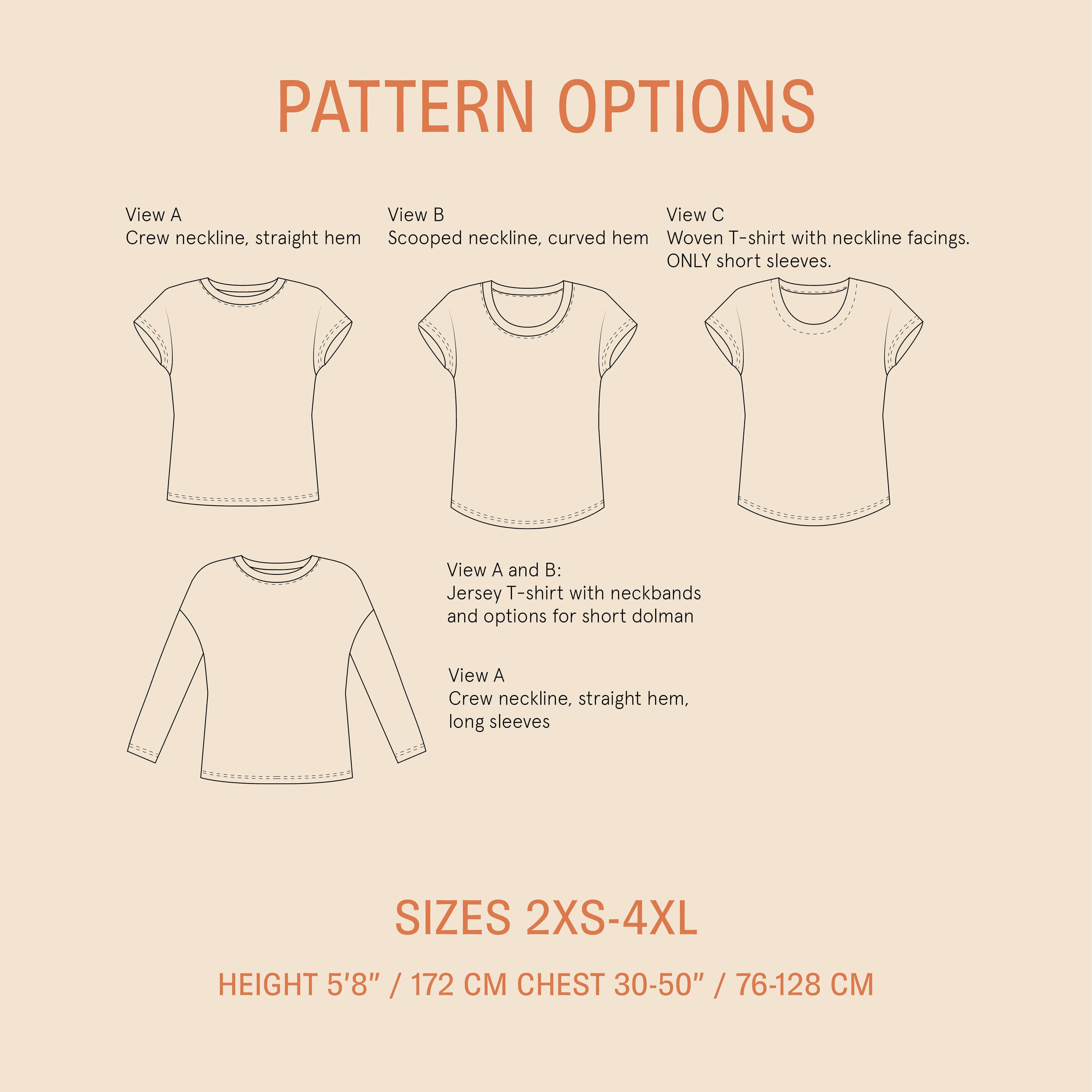 Easy T-shirt Sewing Pattern Wardrobe By Me
