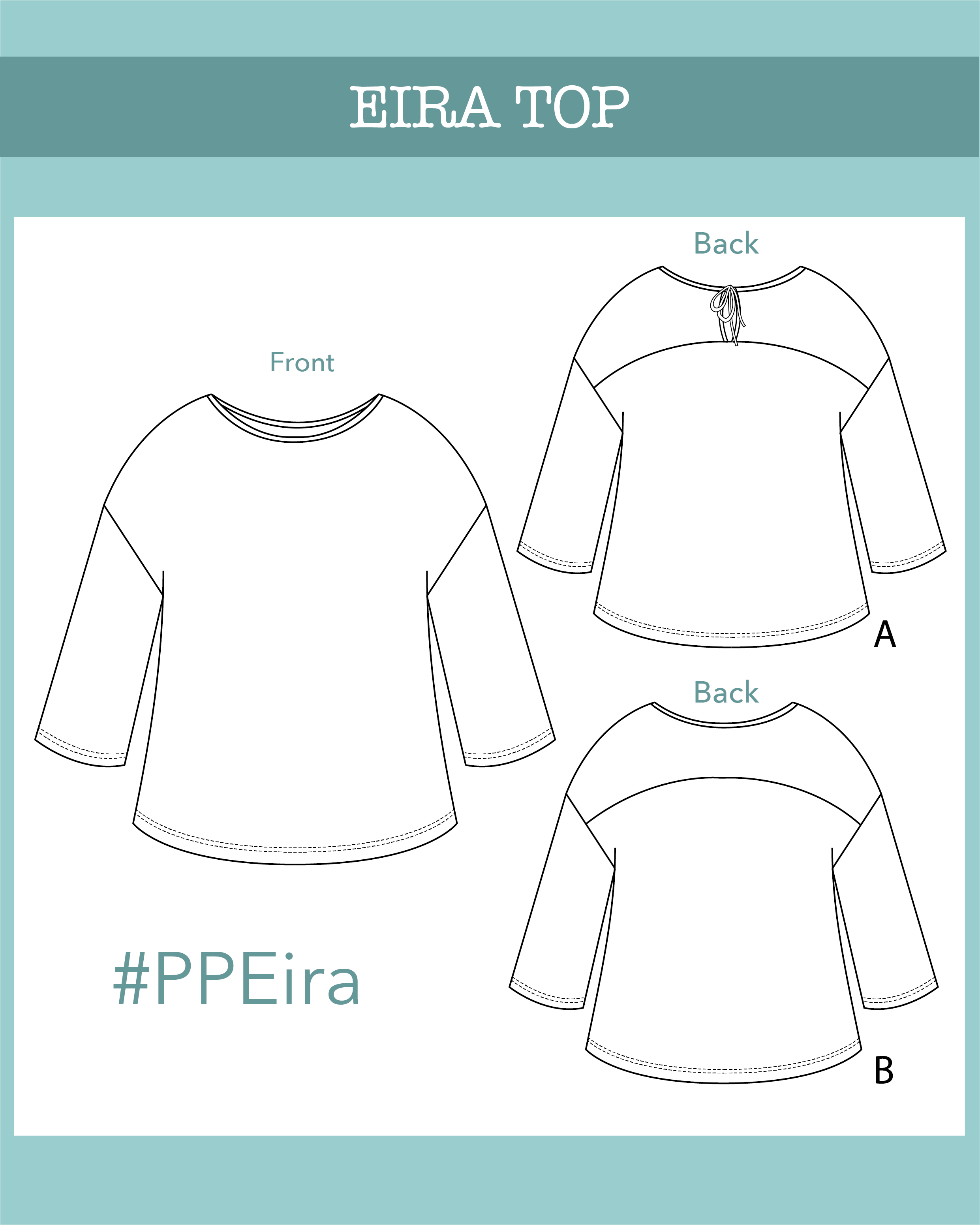 Eira top PDF Pattern - Ploen Patterns