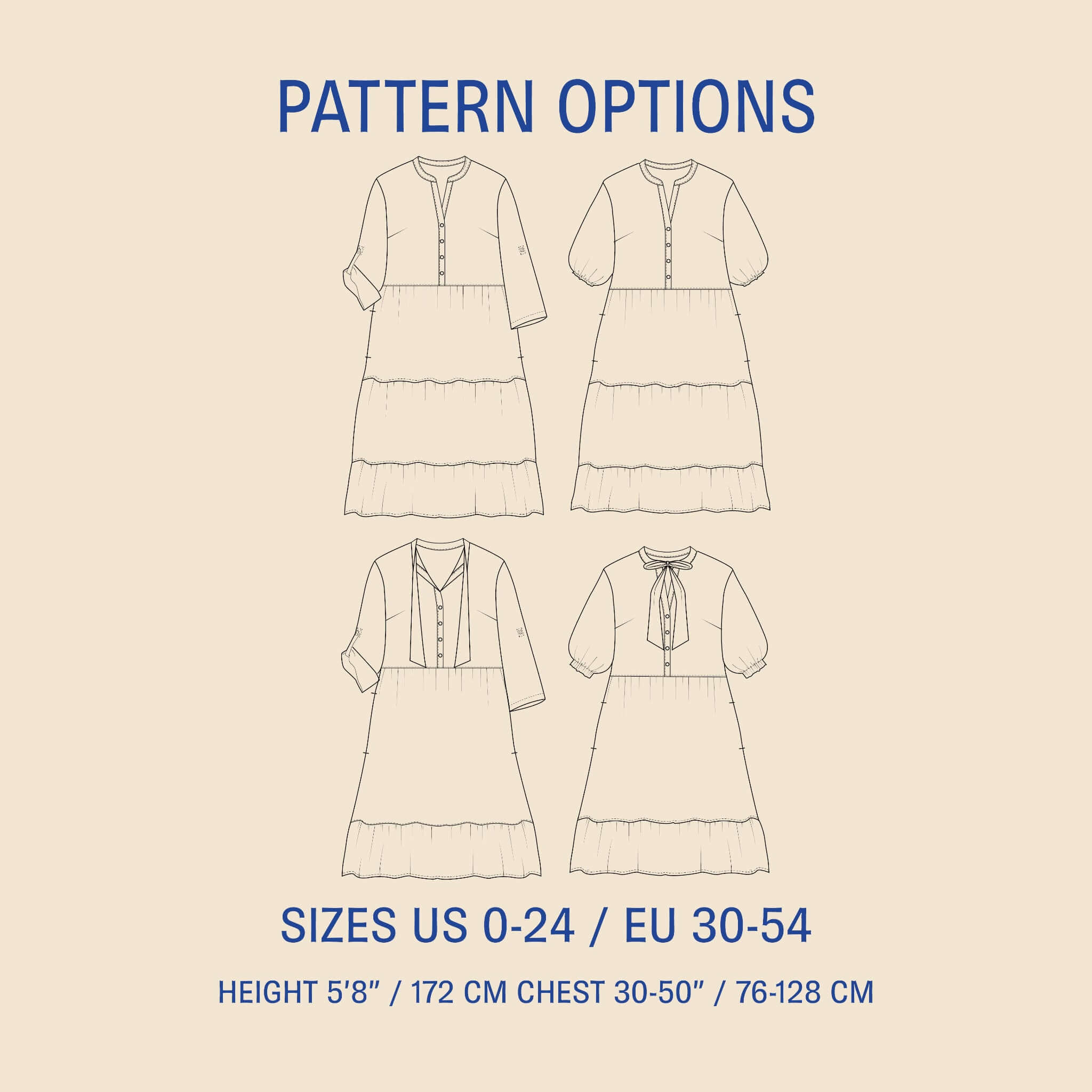 Freedom dress sewing pattern Wardrobe By Me